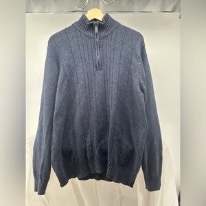 Oscar de la renta quarter zip pullover sweater
